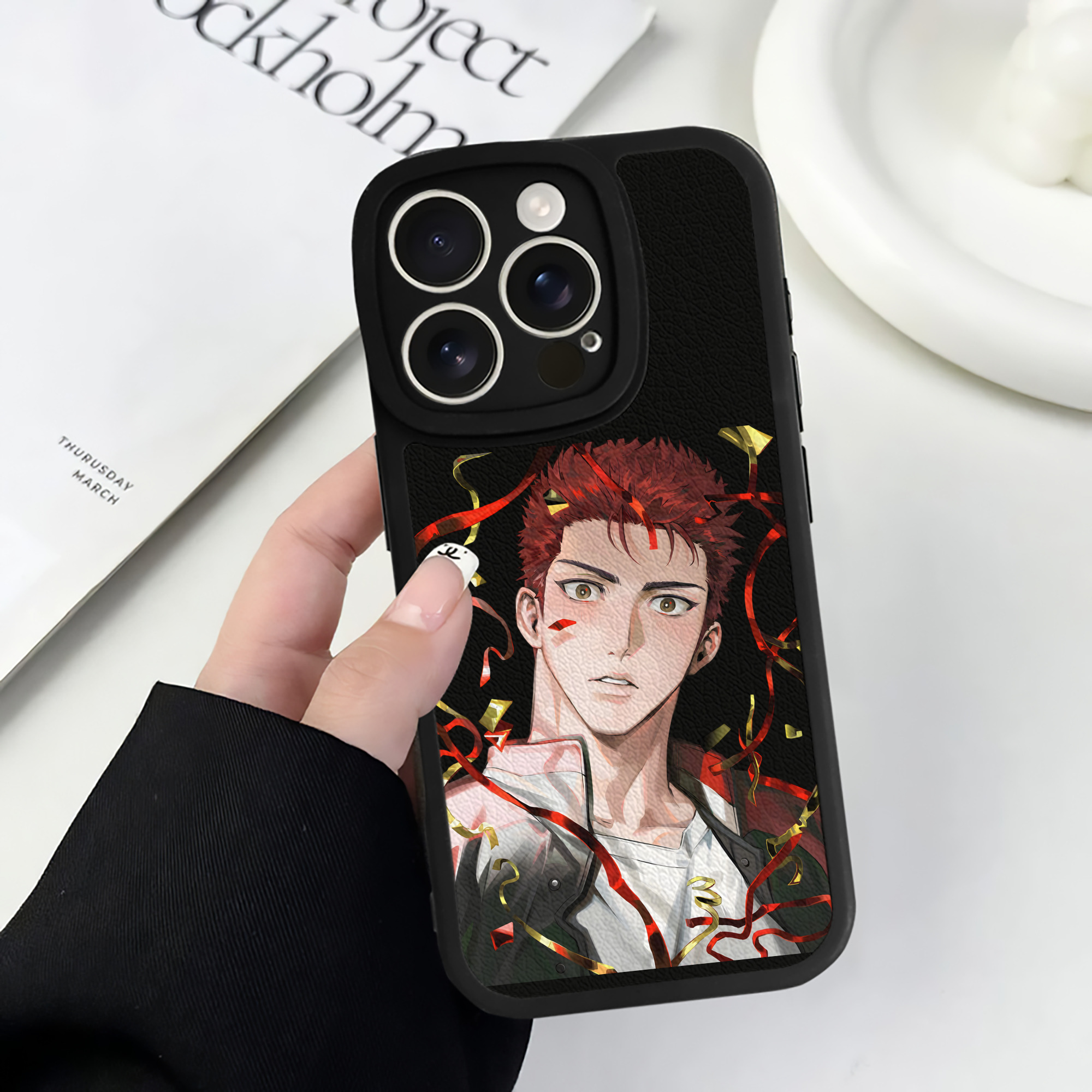 （画像用） SLAM DUNK／スラムダンク 【iPhone 16シリーズ対応】シリコンスマホケース（レザー調） 材質：シリコン
